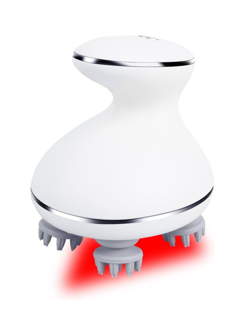 general Electric Head Massager Waterproof with 4 Removable Massage Heads, Cordless Portable Red Light Therapy Handheld Massager, 4 Massage Modes Pressure Relaxing Scalp, Suitable for Whole Body and Pets - Image 1