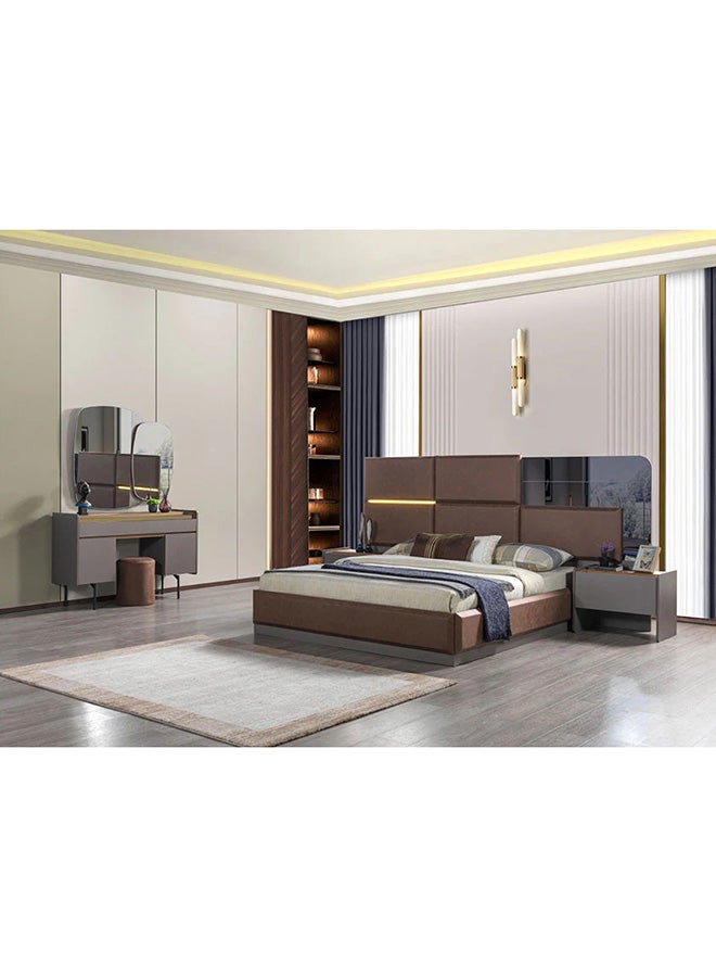 MK Kabbani Furniture Peru 8-pieces king Full Bedroom set 180*200 cm with wardrobe  - Image 2
