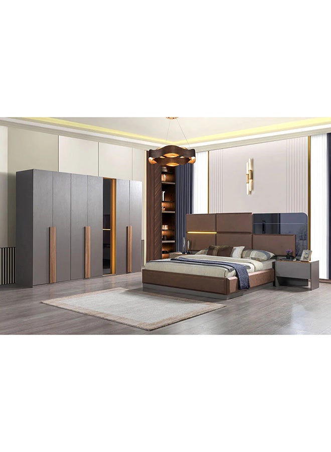 MK Kabbani Furniture Peru 8-pieces king Full Bedroom set 180*200 cm with wardrobe  - Image 1