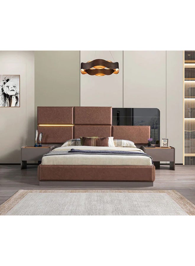 MK Kabbani Furniture Peru 8-pieces king Full Bedroom set 180*200 cm with wardrobe  - Image 3