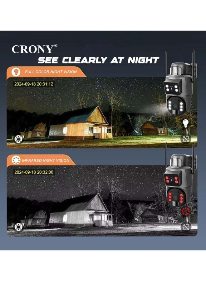 CRONY RBX-SD400 8MP 4G Solar-Powered Outdoor Security Camera | Wireless PTZ Surveillance with AI Human Detection, Color Night Vision, Waterproof IP66, 355° Rotation, 2-Way Audio - Image 2