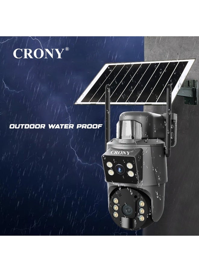CRONY RBX-SD400 8MP 4G Solar-Powered Outdoor Security Camera | Wireless PTZ Surveillance with AI Human Detection, Color Night Vision, Waterproof IP66, 355° Rotation, 2-Way Audio - Image 5