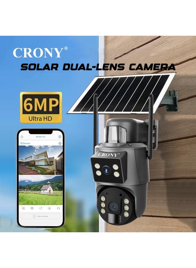 CRONY RBX-SD400 8MP 4G Solar-Powered Outdoor Security Camera | Wireless PTZ Surveillance with AI Human Detection, Color Night Vision, Waterproof IP66, 355° Rotation, 2-Way Audio - Image 1