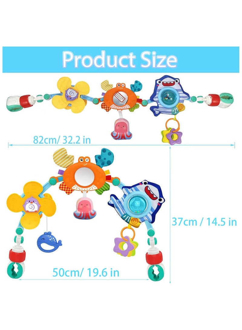 TOY GARDEN Huanger Play Arch Baby Activity Toy - Interactive Educational Hanging Rattle Set for Sensory Development, Visual and Auditory Stimulation, Suitable for Newborns and Infants 0+ Months - Image 5