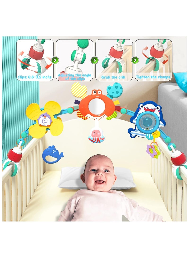 TOY GARDEN Huanger Play Arch Baby Activity Toy - Interactive Educational Hanging Rattle Set for Sensory Development, Visual and Auditory Stimulation, Suitable for Newborns and Infants 0+ Months - Image 2