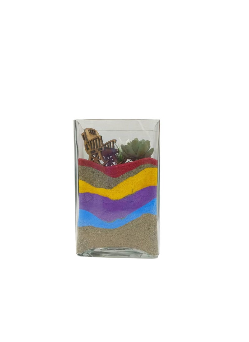 Incrizma Incrizma Flora Plain Glass Vase, Clear Bud Floral Container, Candle Holder, Planter Terrarium for Wedding Party Event, Home Office Decor (14x10x22 cm)  - Image 4