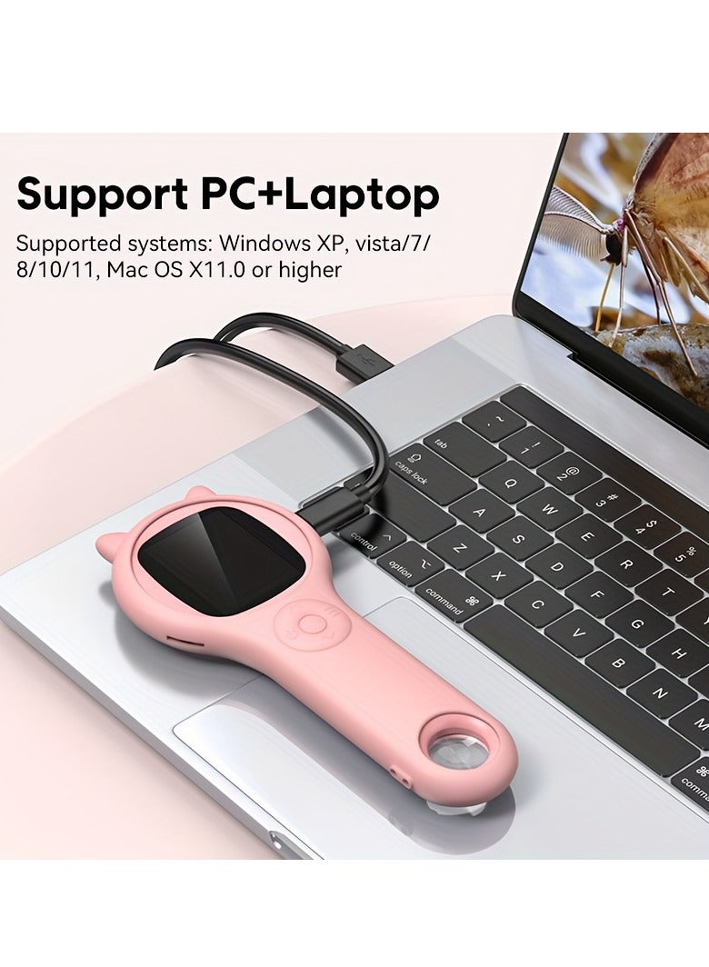 Generic Mini Kids Optical Microscope With Photo And Video Function 500x Observe The Microscopic World Science Children Educational Toys - Image 2