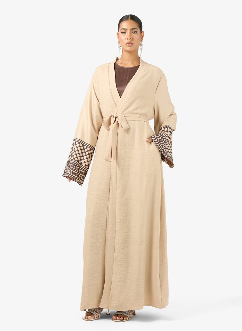 Khizana Printed Abaya - Image 1