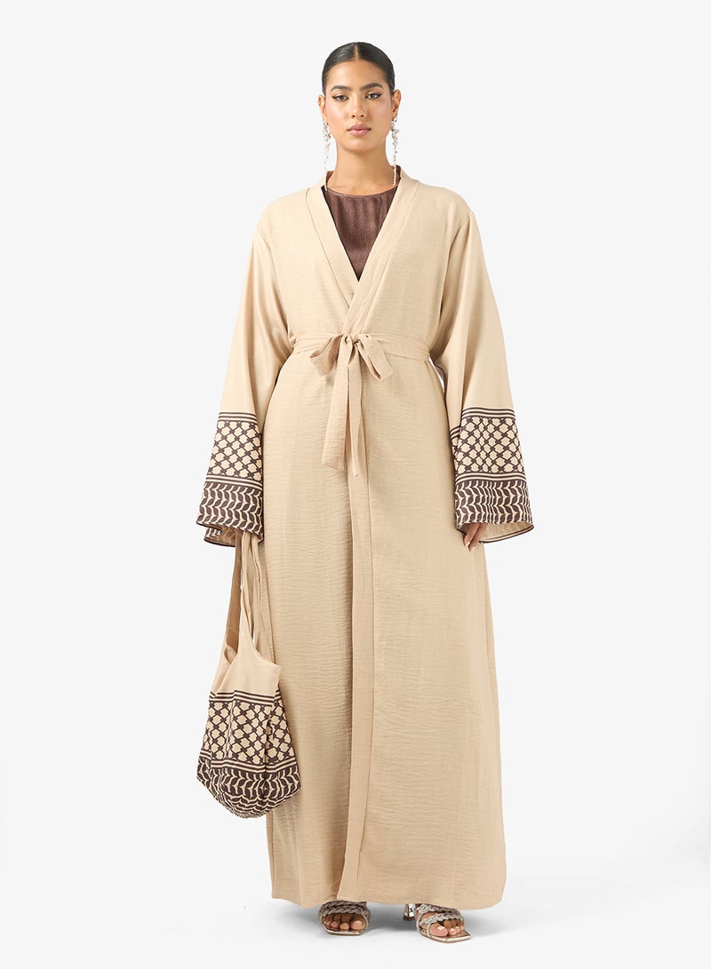 Khizana Printed Abaya - Image 5