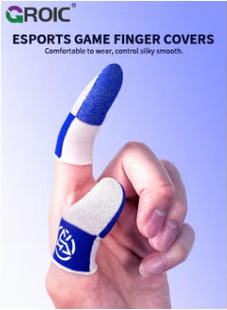 Game Finger Sleeve, Gamer Thumb Sleeves Mobile Gamings Stabilizer Compression Support Sleeve, Finger Gloves for Gamings Gloves COD Mobile Phone Game Finger Covers Wrap - Image 2