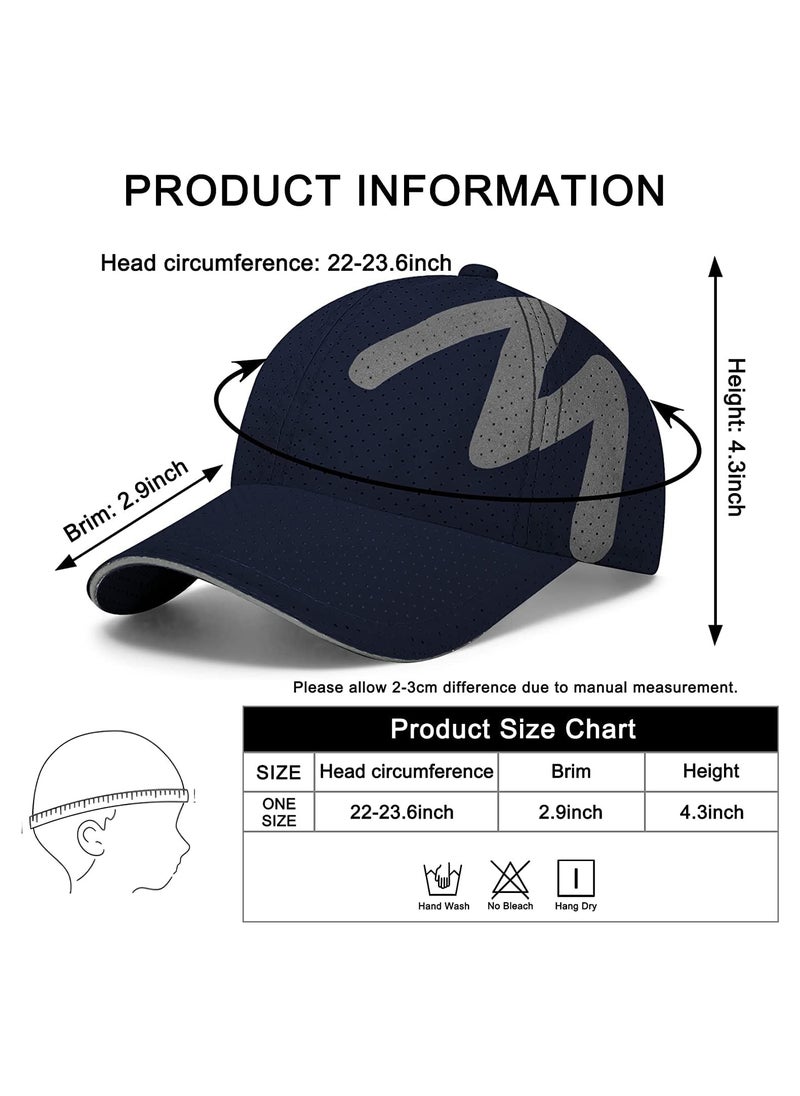 Excefore - Baseball Cap Mens - Running Cap Quick Dry Sports Cap Mesh Reflective Brim Breathable Sun Hat Unisex Lightweight Adjustable Summer Hats for Outdoor - Image 1