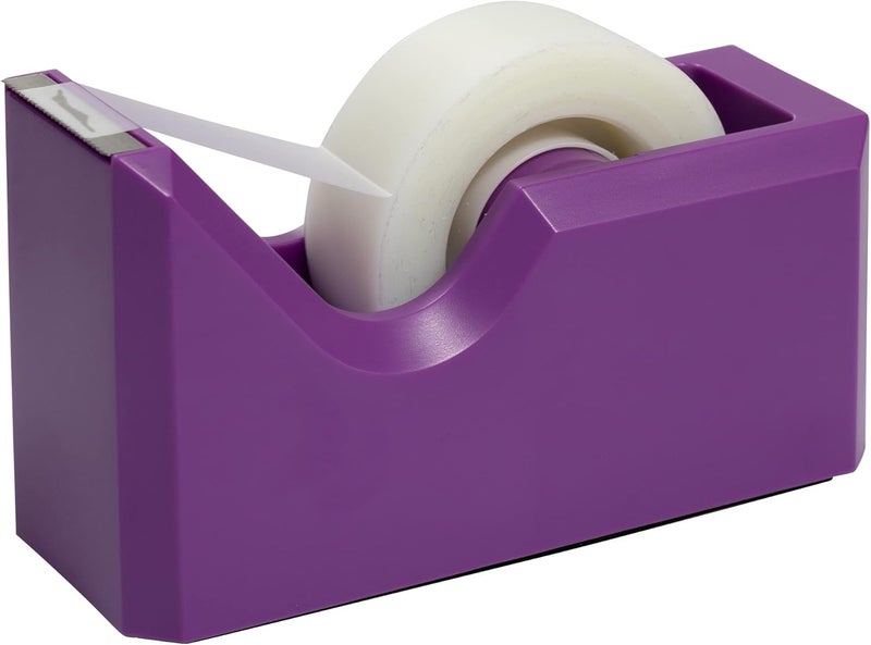 JAM Paper Colorful Desk Tape Dispensers - Purple - Sold Individually - Image 1
