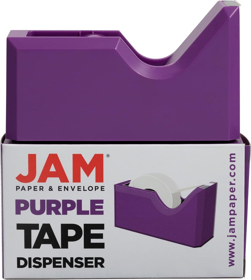 JAM Paper Colorful Desk Tape Dispensers - Purple - Sold Individually - Image 5