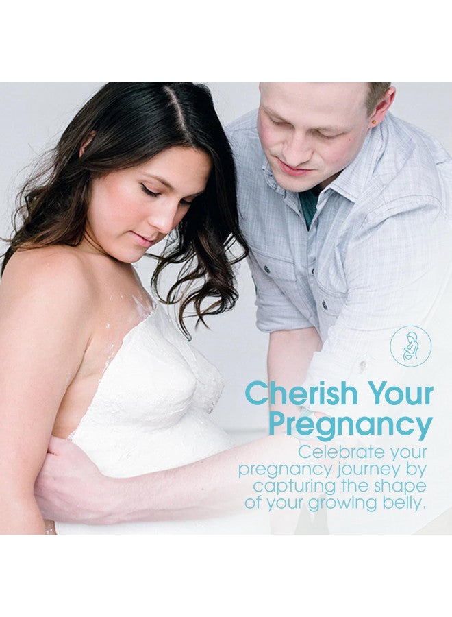 Pearhead Belly Casting Kit, Pregnancy Keepsake Making Kit, Easy DIY Plaster Cast Baby Bump Keepsake, Baby Gift For Expecting Moms and Ideal Nursery Decor, White - Image 1