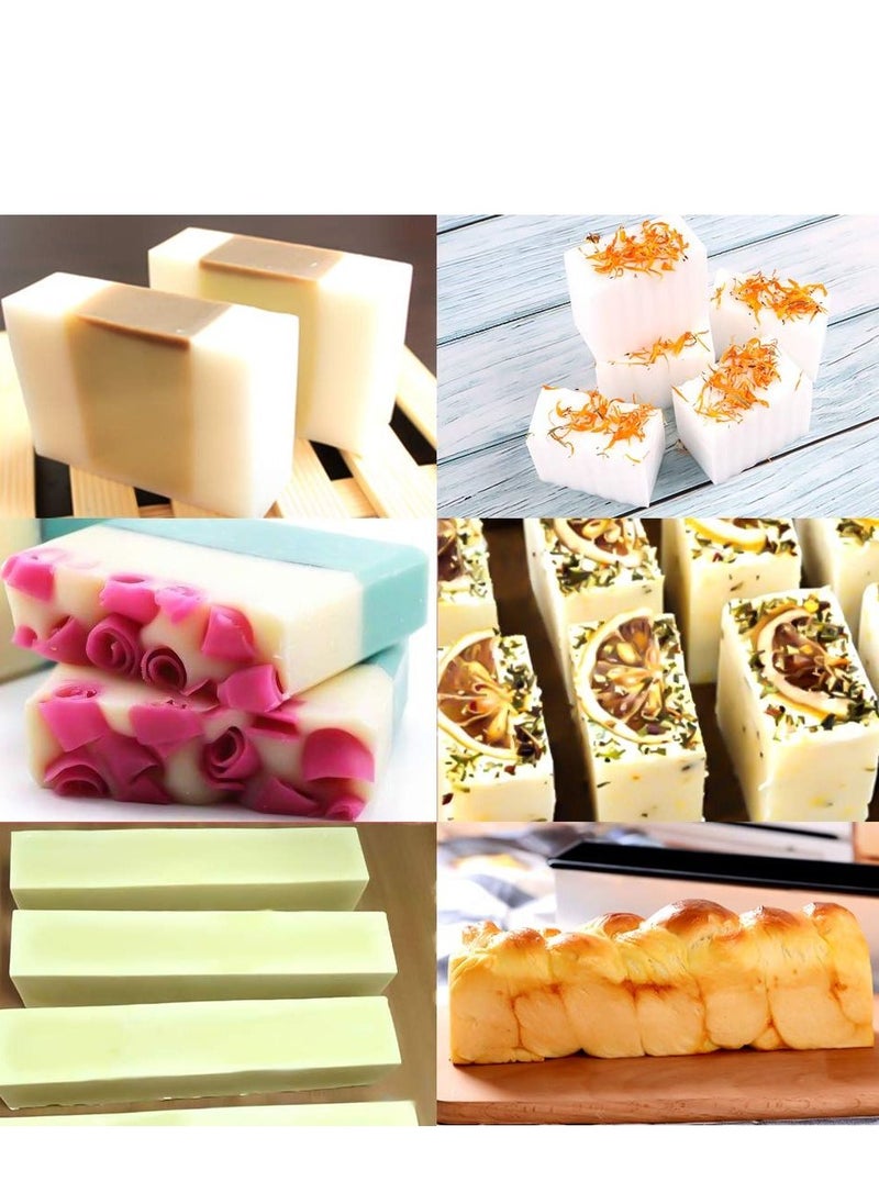 Soap Molds Silicone Soap Mold for Soap Making Rectangular Loaf Soap Mold with Wooden Boxes with Silicone Liner Cover