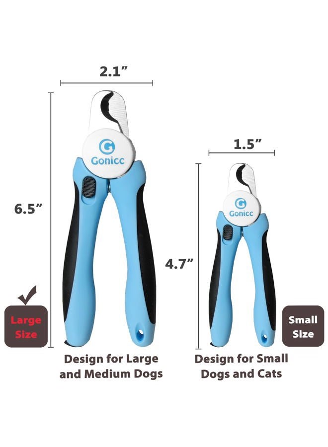 gonicc Dog & Cat Pets Nail Clippers and Trimmers - with Safety Guard to Avoid Overcutting, Free Nail File, Razor Sharp Blade - for Large and Small Animals. - Image 4