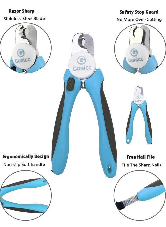 gonicc Dog & Cat Pets Nail Clippers and Trimmers - with Safety Guard to Avoid Overcutting, Free Nail File, Razor Sharp Blade - for Large and Small Animals. - Image 5