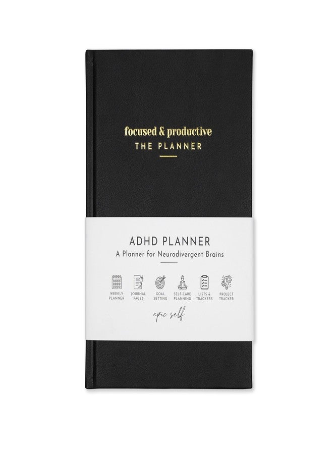 epic self ADHD Planner for Adults: Focus Planner For Productivity - A planner for Neurodivergent Brains - Organization, Goal-Setting, and Time Management - Image 1