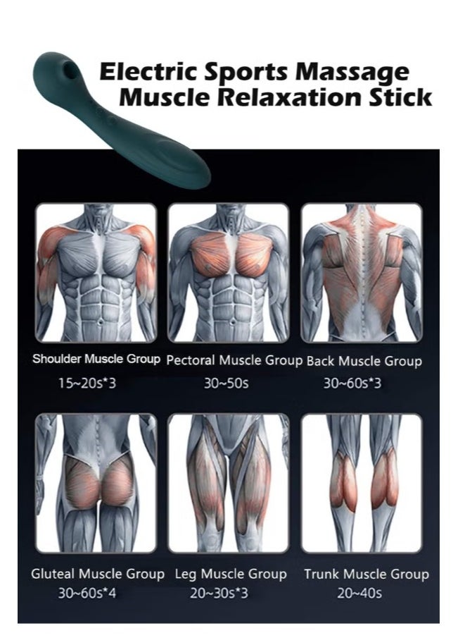 ARNOTEC - Electric Sports Massage Relaxation Accessories Electric Waterproof Multifunctional Muscle Relaxing Massage Stick 12 Adjustable Gears Vibration - Image 1