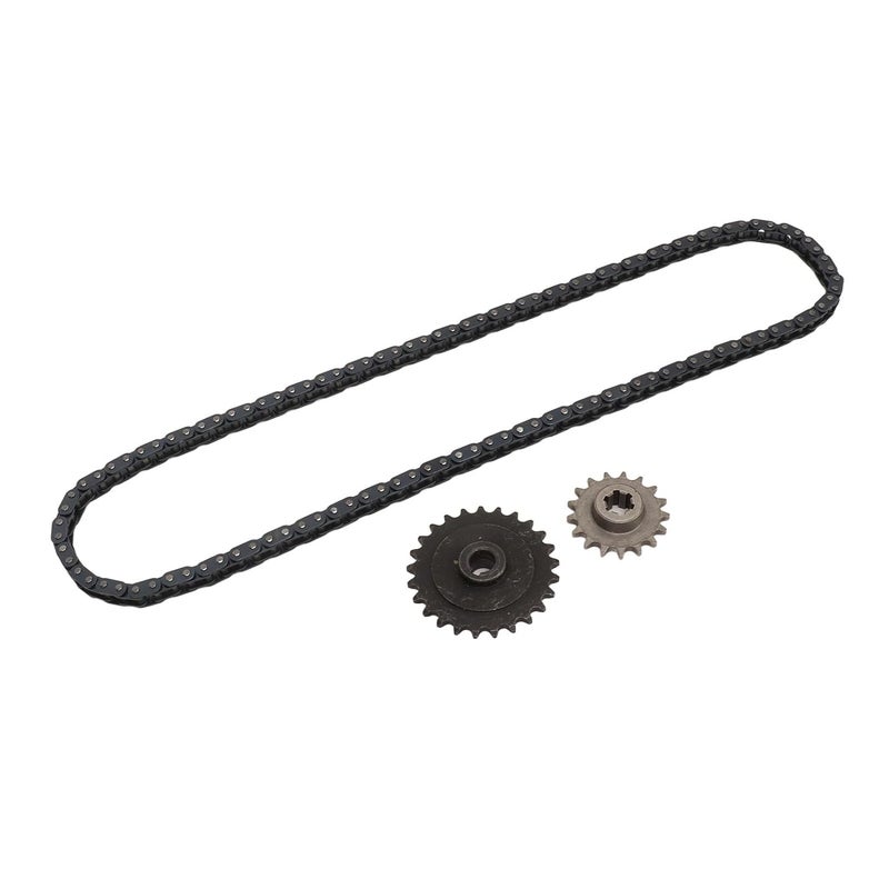Multi-budget available picks Drive Chain Sprocket Kit, Drive Sprocket Chain Sprocket Chain Link Kit Steel T8F 17T Front Sprocket with T8F Rear Sprocket 116 Link Chain for Ty Rod 33cc 43cc 49cc Mini Balanced structure - Image 5