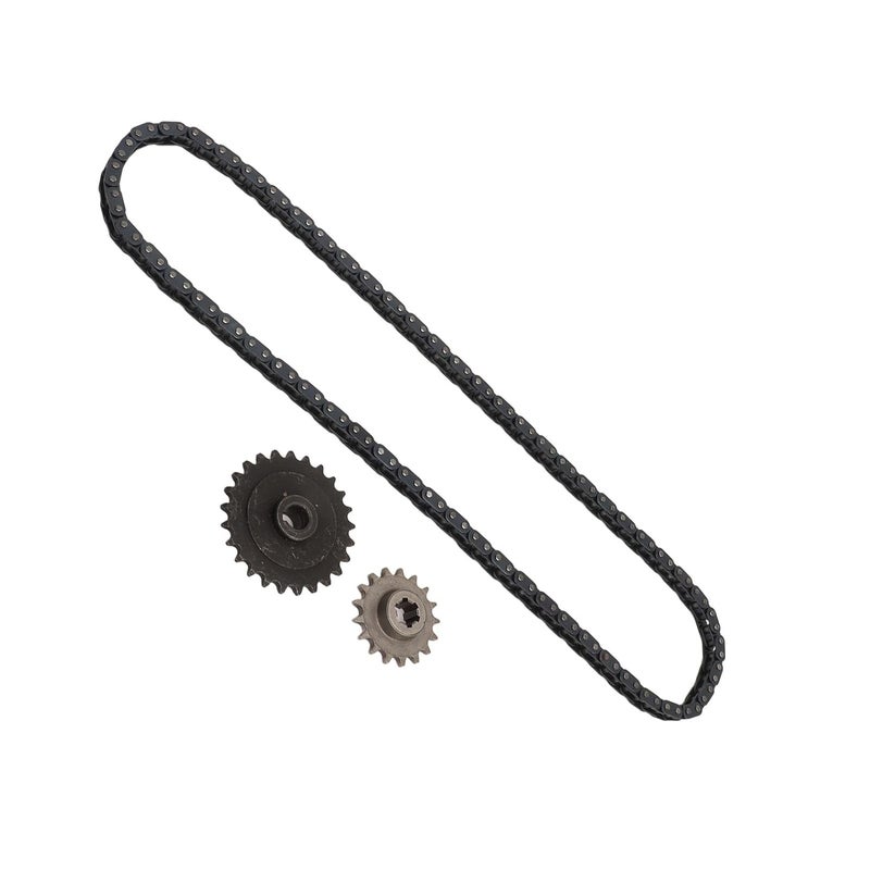 Multi-budget available picks Drive Chain Sprocket Kit, Drive Sprocket Chain Sprocket Chain Link Kit Steel T8F 17T Front Sprocket with T8F Rear Sprocket 116 Link Chain for Ty Rod 33cc 43cc 49cc Mini Balanced structure - Image 4