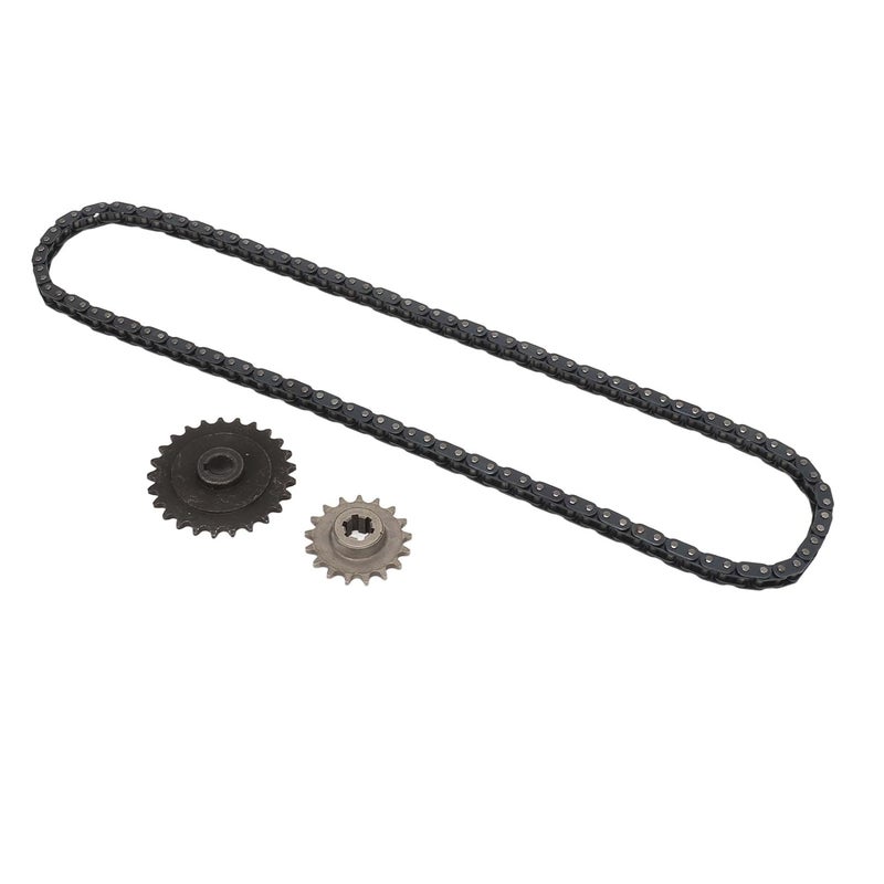 Multi-budget available picks Drive Chain Sprocket Kit, Drive Sprocket Chain Sprocket Chain Link Kit Steel T8F 17T Front Sprocket with T8F Rear Sprocket 116 Link Chain for Ty Rod 33cc 43cc 49cc Mini Balanced structure - Image 3