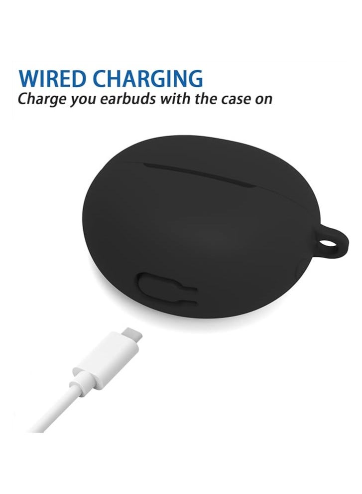 Silicone Case for HUAWEI FreeClip Case Cover with Keychain/Cleaner Kit (Sky Blue, Enhanced) - Image 3