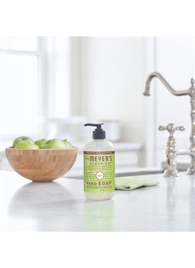 Mrs. Meyer's Hand Soap, Made with Essential Oils, Biodegradable Formula, Apple, 12.5 fl. oz - Pack of 3
