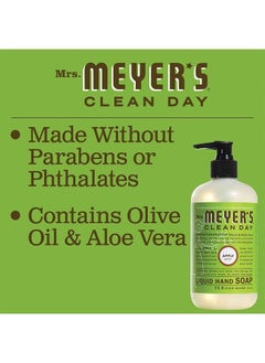 Mrs. Meyer's Clean Day Mrs. Meyer's Hand Soap, Made with Essential Oils, Biodegradable Formula, Apple, 12.5 fl. oz - Pack of 3  - Image 5