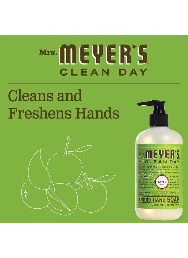 Mrs. Meyer's Clean Day Mrs. Meyer's Hand Soap, Made with Essential Oils, Biodegradable Formula, Apple, 12.5 fl. oz - Pack of 3  - Image 4