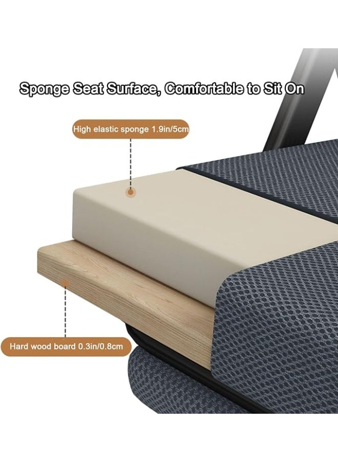 Living Foldable Relaxing Chair – Black with Leg Rest | Comfortable & Durable for Outdoor & Indoor Use - Image 4