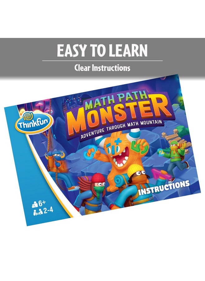 thinkfun ThinkFun Math Path Monster - Engaging Cooperative Board Game | Enhances Math Skills | Fosters Teamwork | Exciting Math Adventure for Kids and Adults  - Image 3