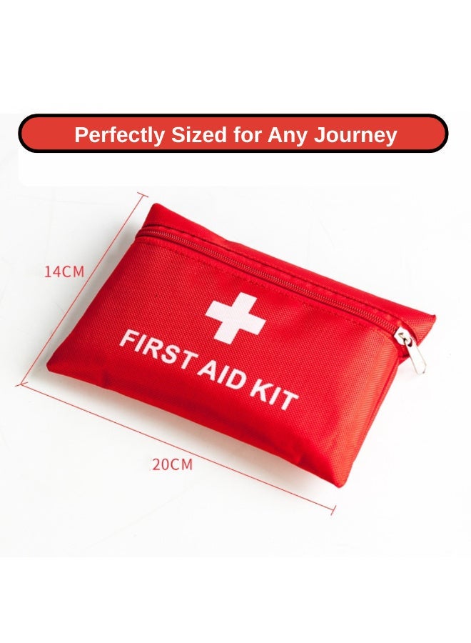 EFAHS 46-Piece First Aid Kit | Portable Emergency Medical Kit | Travel, Home, Office & Car Safety Kit | Compact Red Pouch - Image 4