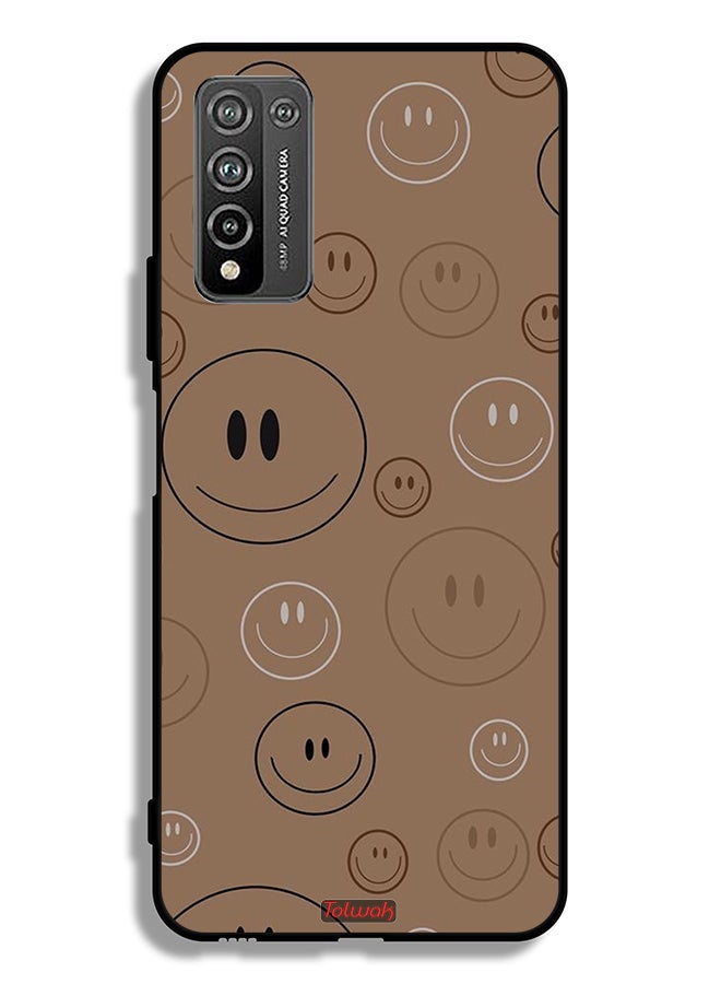 Tolwak Honor 10X Lite Protective Case Cover Smiley Faces Pattern - Image 2