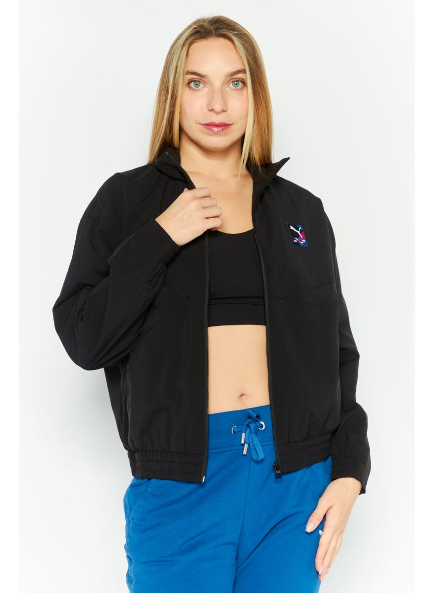 PUMA - Women Sportswear Fit Training Track Jacket, Black - Image 1