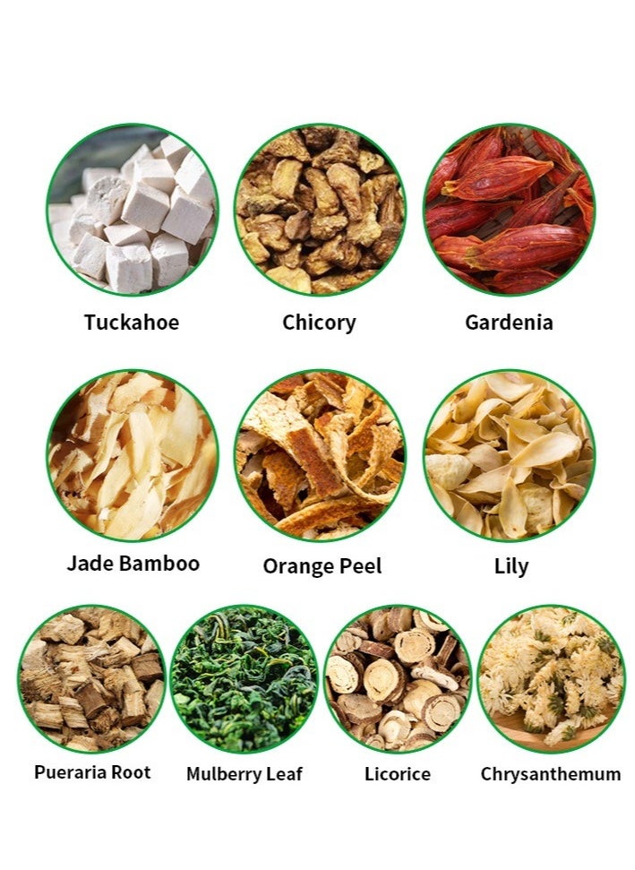 BURTON 20 packs slimming beauty and whitening tea providing energy diet control pain relief healthy herbal tea chicory and gardenia tea  - Image 3