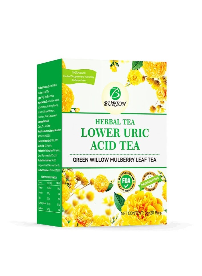 BURTON 20 packs slimming beauty and whitening tea providing energy diet control pain relief healthy herbal tea chicory and gardenia tea  - Image 4