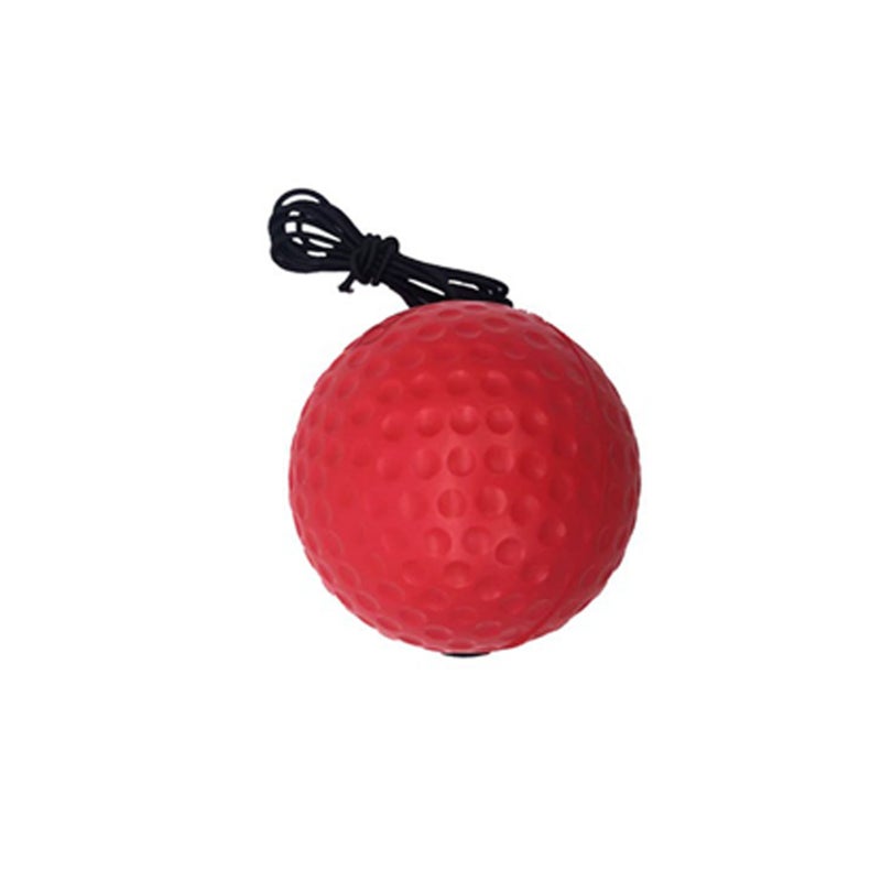 Generic Cross-border head-mounted boxing reaction ball boxing trainer speed ball training ball PU foam ball decompression vent ball Red ball (20)