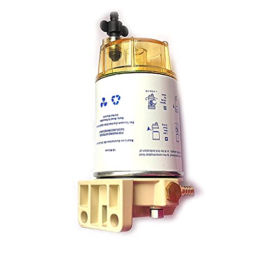 DEVMO S3227 Fuel Filter Water Separator Complete Durable 1/4''-18 NPTF Port Compatible with Mercury Marine Outboard Racor 320R-RAC-01 with Clear Bowl Assembly - Image 1