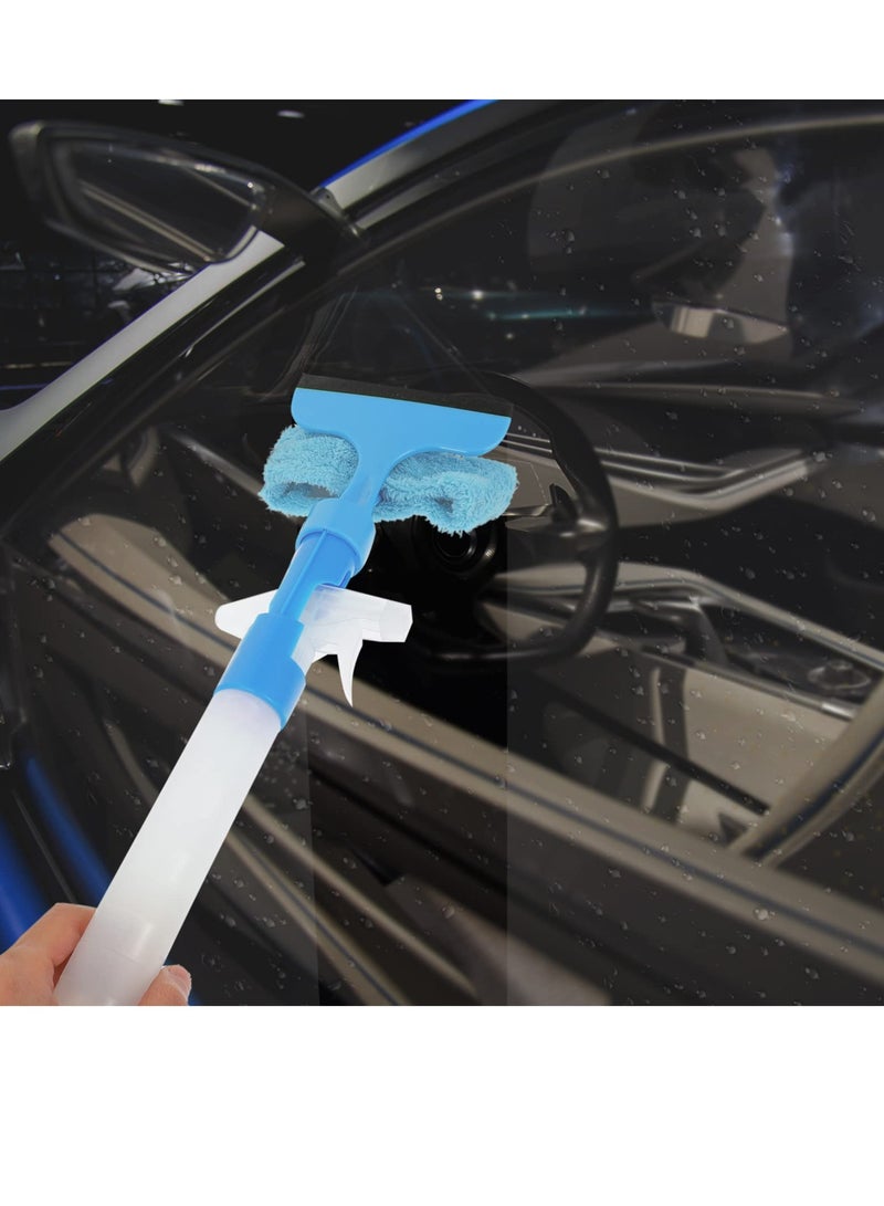 Excefore ماسحة للنوافذ، تنظيف النوافذ بالميكروفايبر، تنظيف النوافذ بالماء، ماسحة للاستحمام للأبواب الزجاجية، ماسحة للنوافذ المنزلية، ماسحة لنوافذ السيارات (2 قطع) - Image 4