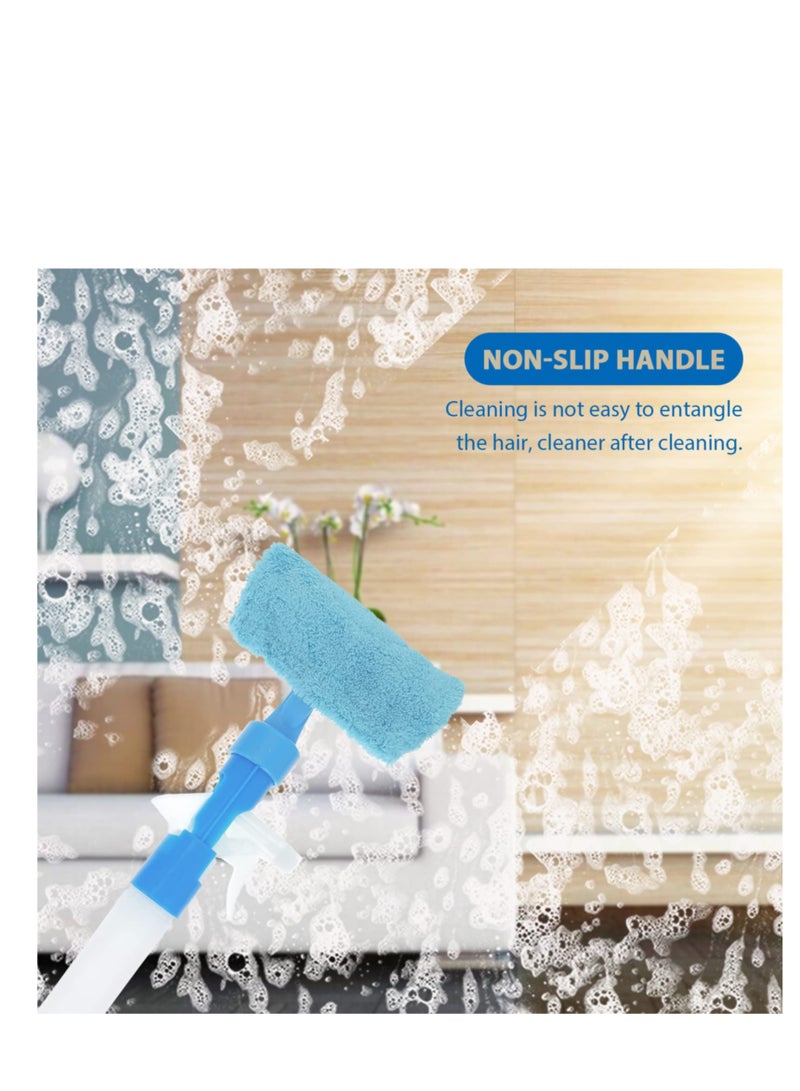 Excefore ماسحة للنوافذ، تنظيف النوافذ بالميكروفايبر، تنظيف النوافذ بالماء، ماسحة للاستحمام للأبواب الزجاجية، ماسحة للنوافذ المنزلية، ماسحة لنوافذ السيارات (2 قطع) - Image 5