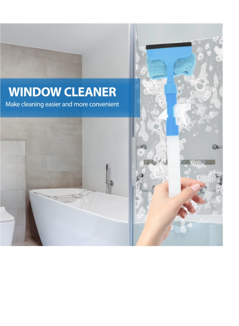 Excefore ماسحة للنوافذ، تنظيف النوافذ بالميكروفايبر، تنظيف النوافذ بالماء، ماسحة للاستحمام للأبواب الزجاجية، ماسحة للنوافذ المنزلية، ماسحة لنوافذ السيارات (2 قطع) - Image 3