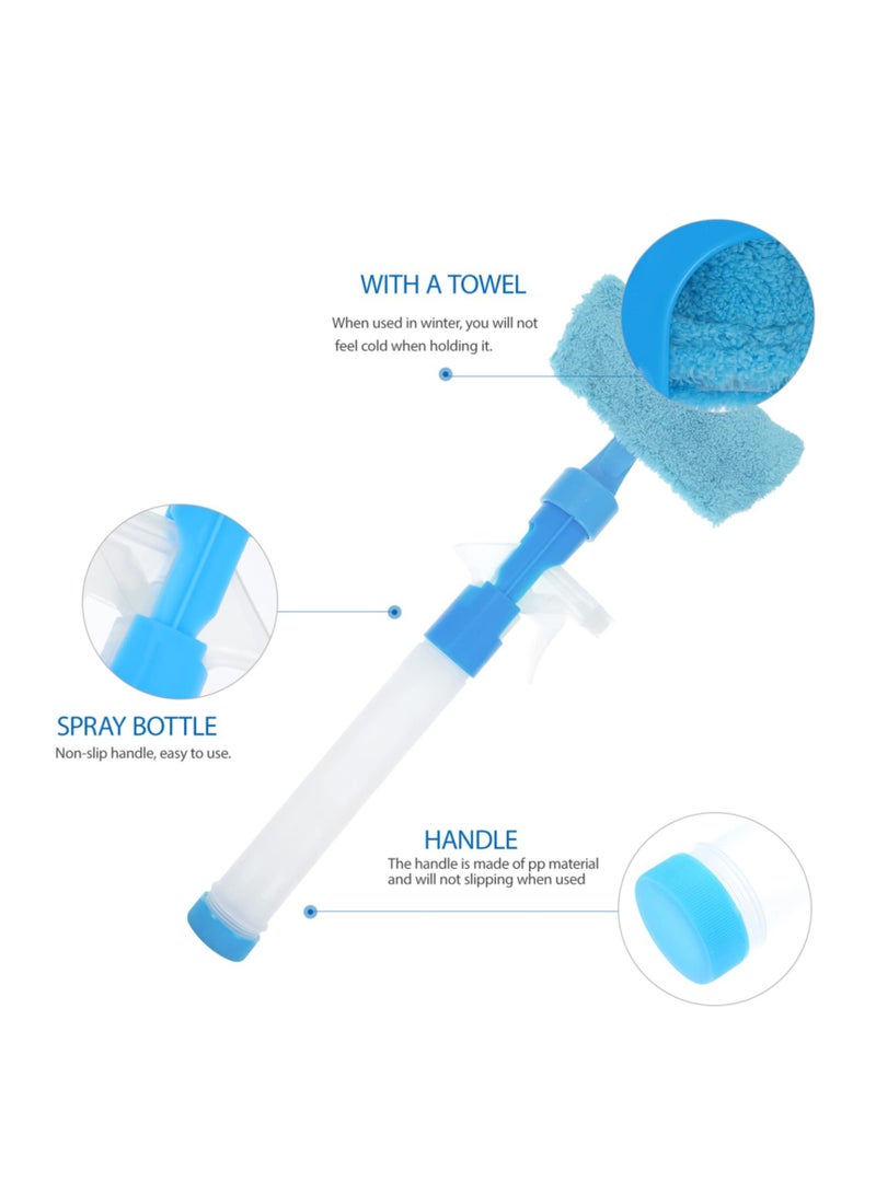 Excefore ماسحة للنوافذ، تنظيف النوافذ بالميكروفايبر، تنظيف النوافذ بالماء، ماسحة للاستحمام للأبواب الزجاجية، ماسحة للنوافذ المنزلية، ماسحة لنوافذ السيارات (2 قطع) - Image 2
