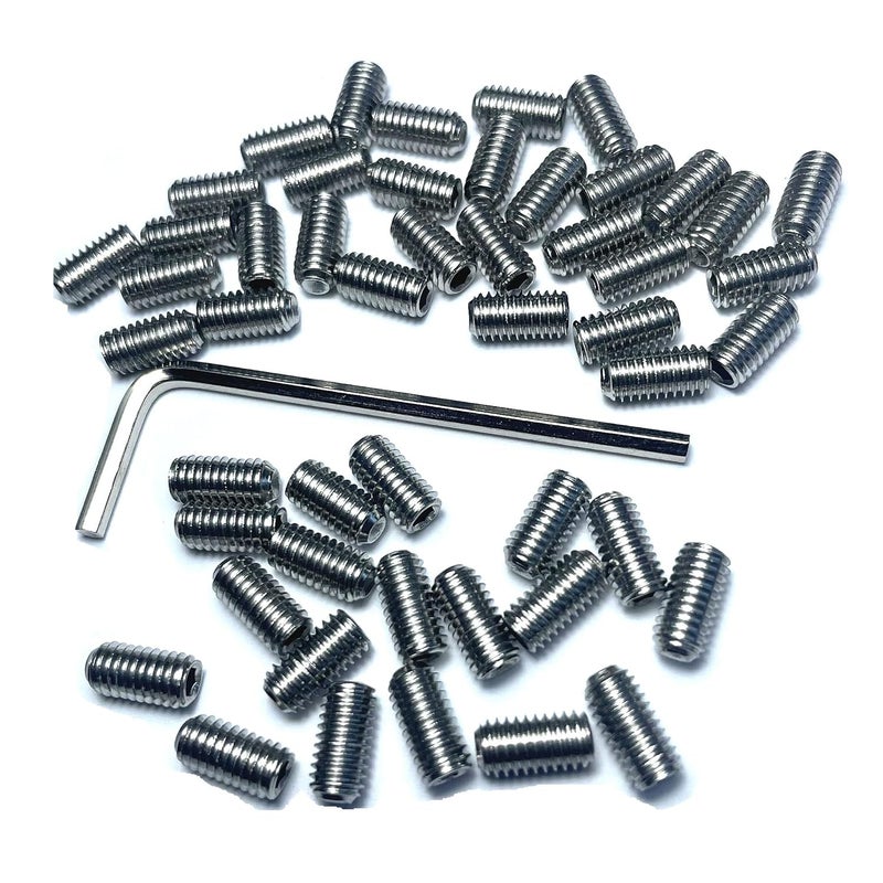 ZDingTech 50pcs Set Screws 10-32 x 3/8 inch 304 Stainless Steel Allen Head Hex Hexagon Socket Set Screws with 3/32 Allen Wrench,Set Grub Screws Hex Allen Head Socket Set Screws.(3/8" Length) - Image 4