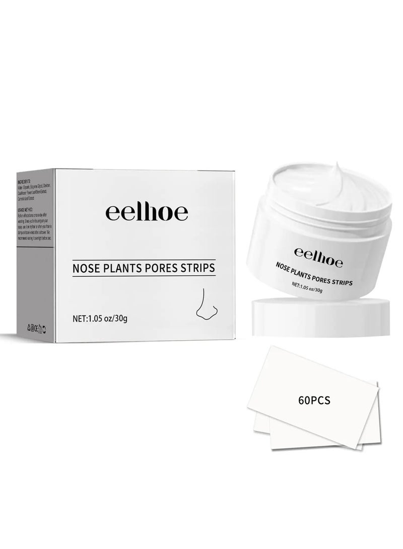 EELHOE Nose Plants Pore Strips, Deep Cleaning And Shrink Pores, Absore Grease, Remove Blackheads Nose Patch 30g - Image 1