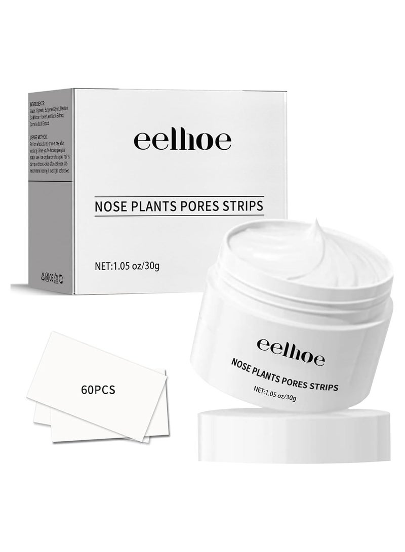 EELHOE Nose Plants Pore Strips, Deep Cleaning And Shrink Pores, Absore Grease, Remove Blackheads Nose Patch 30g - Image 3