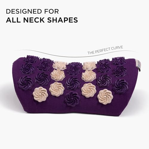 Core Asana Acupressure Massager Pillow, Orthopedic Cervical Pillow for Neck Pain and Shoulder Pain Relief | Reduce Stress and Tension with Neck Pillow Massager (Grapevine) - Image 2