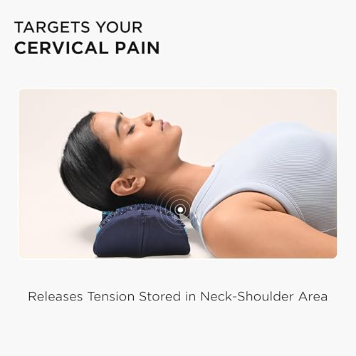 Core Asana Acupressure Massager Pillow, Orthopedic Cervical Pillow for Neck Pain and Shoulder Pain Relief | Reduce Stress and Tension with Neck Pillow Massager (Grapevine) - Image 4