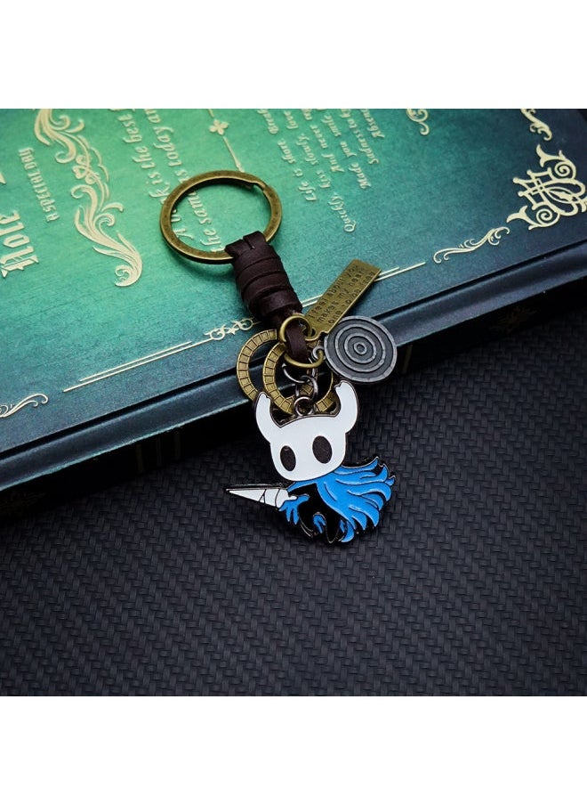 Hollow Knight Keychain Bone Nail The Pale king Figure Keyring Keychains for Men Game Accessories Car Key Ring llaveros-Color:6