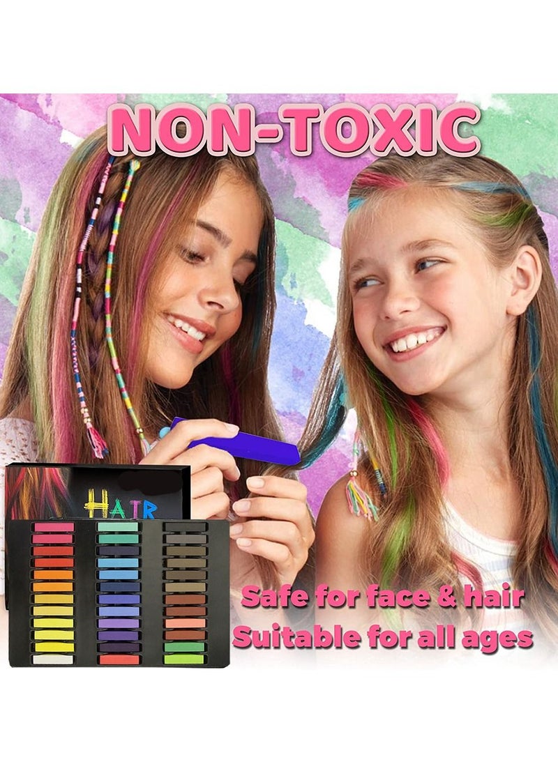 HomarKet - 36-Piece Temporary Hair Colour Chalk Set Multicolour - Image 1